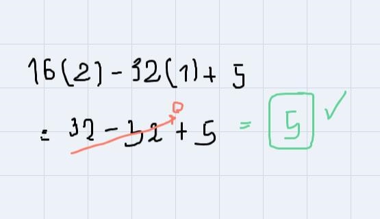 I need to know how to solve this problem 16p-32q+5-example-2