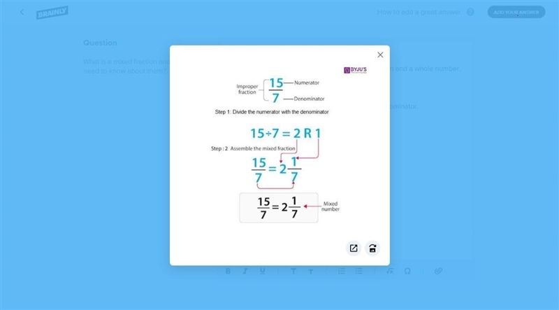 What is a mixed fraction and what do I need to know about them?-example-1