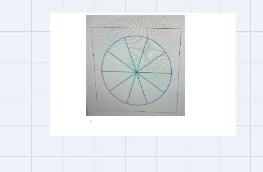 The pie below is cut into 10 equals slices shade-example-1