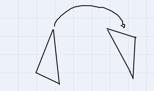 Preston says the sequence of transformations that maps triangle ABC and triangle DEF-example-1