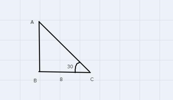 What is the exact height of a right triangle with an angle that measures 30 degrees-example-1