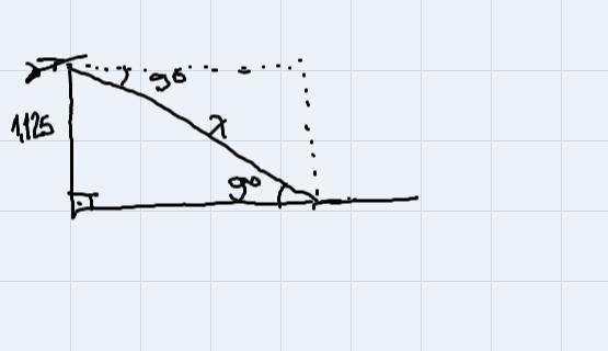 To approach the runway, a small plane must begin at 9°descent starting from a height-example-1