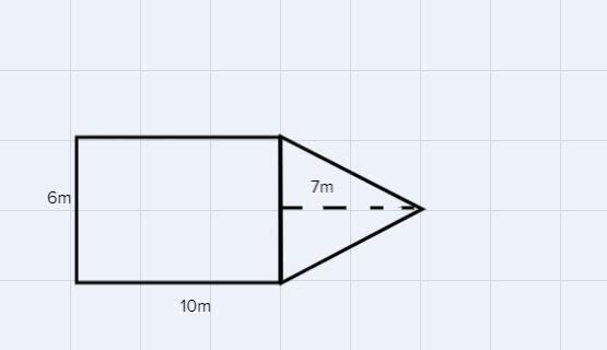 Area of Composite Figures Find the area of each figure. Round to the nearest tenth-example-1