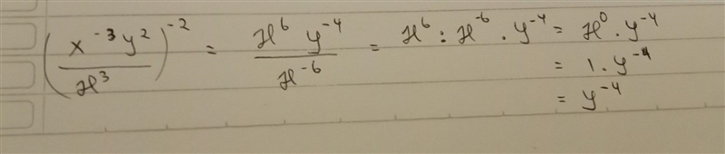 (X^-3y^2/x^3)^-2 Simplify the expression. Your final answer should use positive exponents-example-1