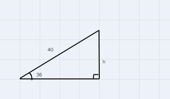 Tom went to the park on a windy day to fly his kite. He released 40 feet of string-example-1