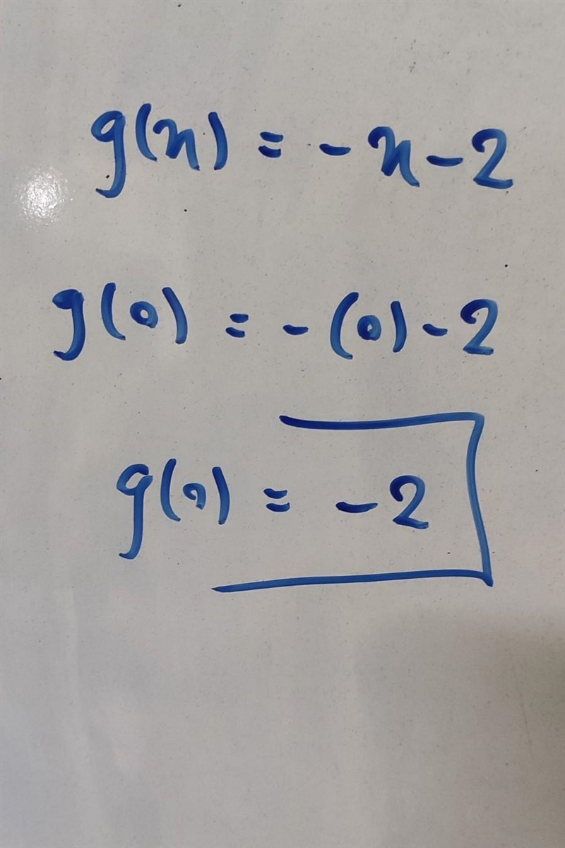 G(x)=−x−2, find g(0).-example-1