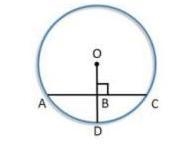 _______ 10. Given the following information, find the length of chord AC.OA = 5. OB-example-1