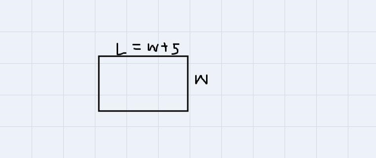 what are the length and width of a rectangle if tje length is 5meters longer than-example-1