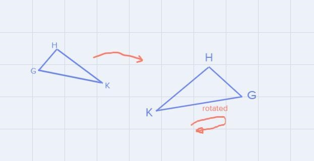 What are the corresponding sides and angles in FHJ and KHG-example-2