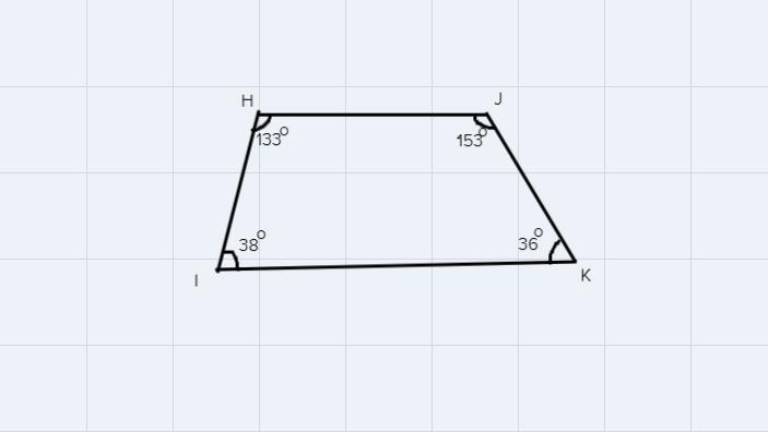 Choose ALL answers that describe the quadrilateral HIJKHIJK if m∠H=133∘m∠H=133 ∘ , m-example-1