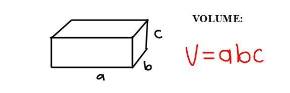 The volume of a right rectangular prism is found by multiplying the length of the-example-1