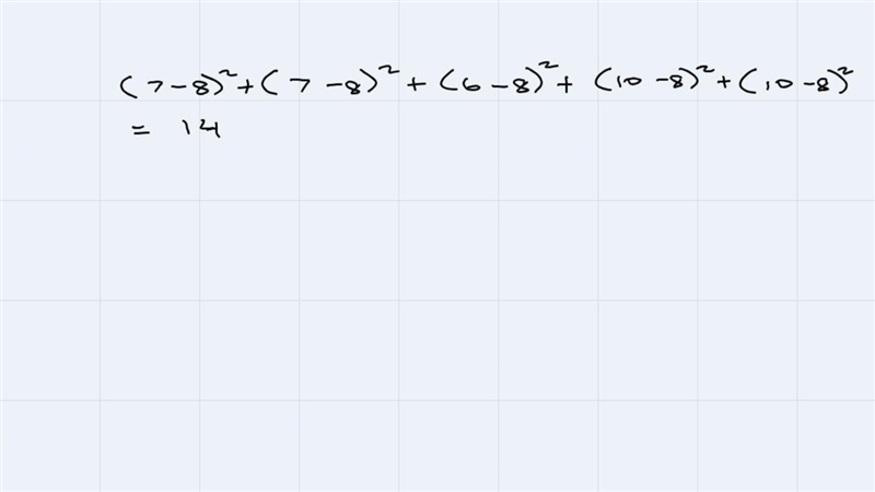 The following are all five quiz scores of a student in a statistics course. Each quiz-example-1