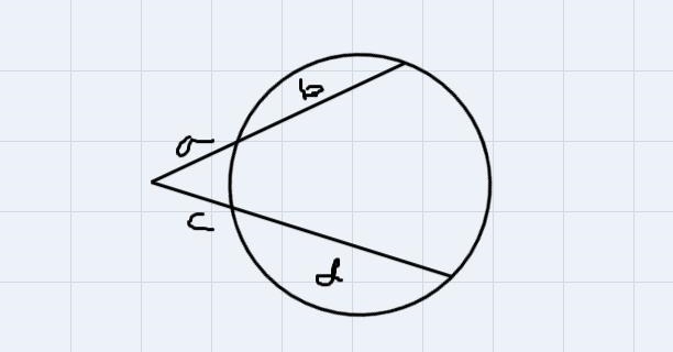 two segments are interesting outside the circle, choose the correct equation to set-example-1