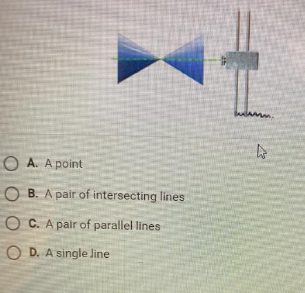 A right circular cone is intersected by a plane that pases through the cones vertex-example-1