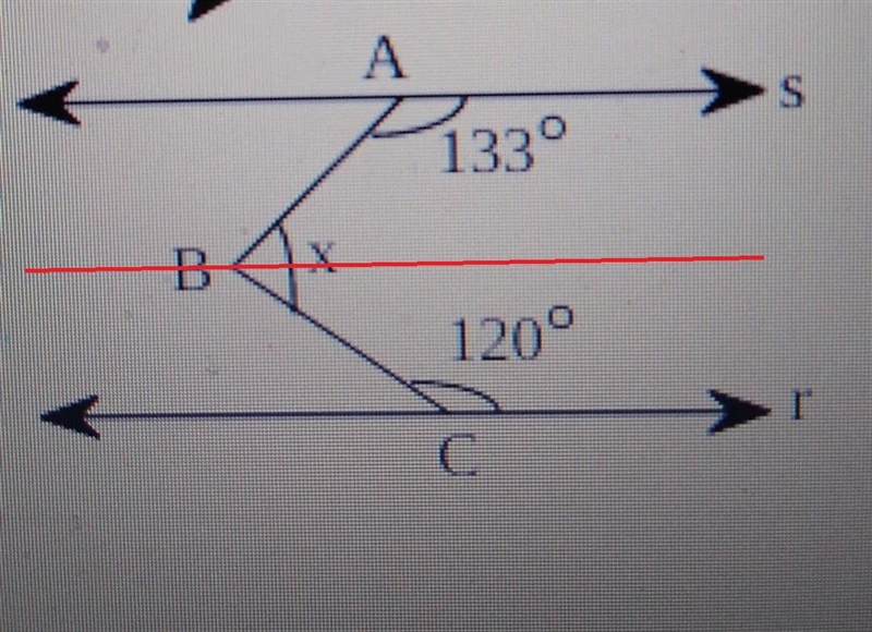 Solve for x below, given that s || r respectively:-example-1