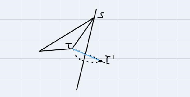 Obtuse triangle ∆RST is shown below along with line m. Point S lines on m.-example-4