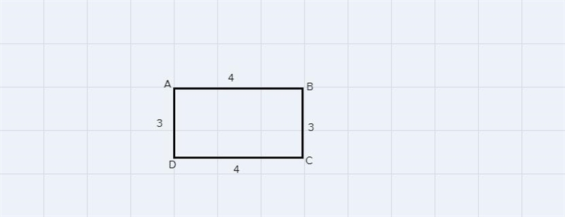 16. A 3 X 4 rectangle ABCD is plotted on a coordinate plane with A at point (2,0). What-example-1