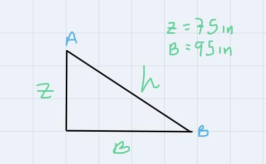 What will be the length of the railing from point A to point B? Show or explain how-example-5