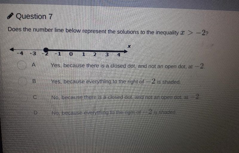 which of these is a correct statement A. neither the inequality X > 8 nor the . the-example-1