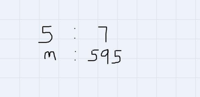 In a social club, the ratio of men to women is 5: 7. There are 595 women. Howmany-example-1