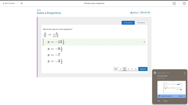 What is the value of m in this proportion? 1523=14m Enter your answer as a fraction-example-2