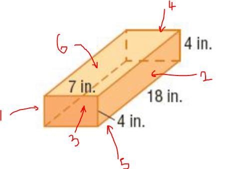 4 in.7 in18 in.4 in.The surface area of the rectangular prism issquare inches.The-example-1