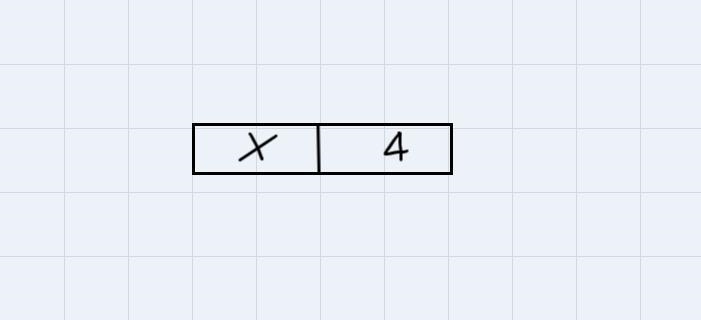 Here is an equation x +4=17 draw a tape diagram to represent the equation. (Please-example-1