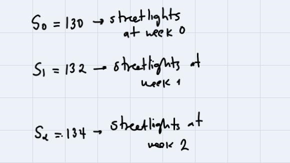 city currently has 130 streetlights. As part of a urban renewal program, the city-example-1