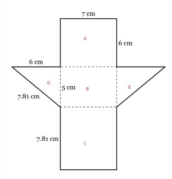 The figure below is a net for a triangular prism. What is the surface area of the-example-1