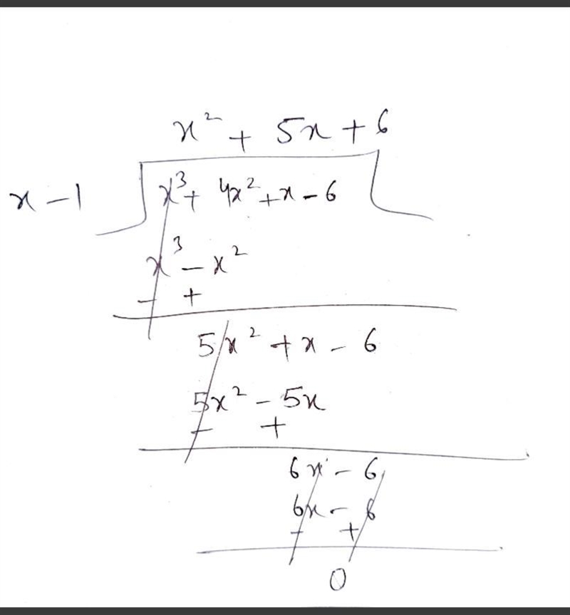 Please Help!!!Use division and factoring / the quadratic formula to solve the equation-example-1