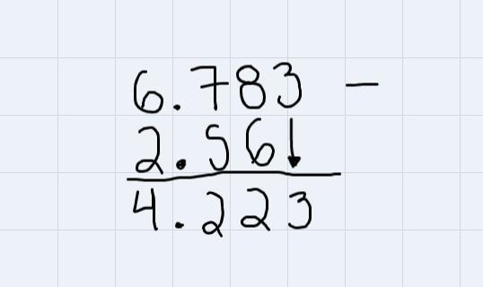 How many significant figures will there be in answer to the following problem?6.783 - 2.56 =-example-1