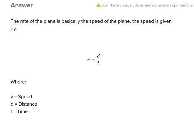 What is the rate of the plane in still air and what is the rate of the wind-example-1