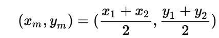 if A(3,7) B(9,10) C(10,6) D(4,3) use the midpoint formula to determine whether AC-example-2