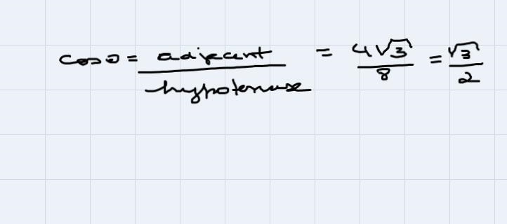 Draw the triangle and find the missing side then find the indicated trigonometric-example-2