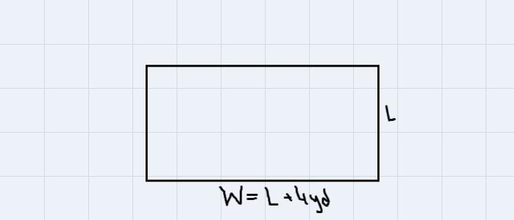 The area of a playground is 140 yd^2. The width of the playground is 4 yd longer than-example-1