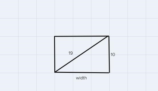 The diagonal across a computer screen is 19 in if the screen is 10 in tall what is-example-1