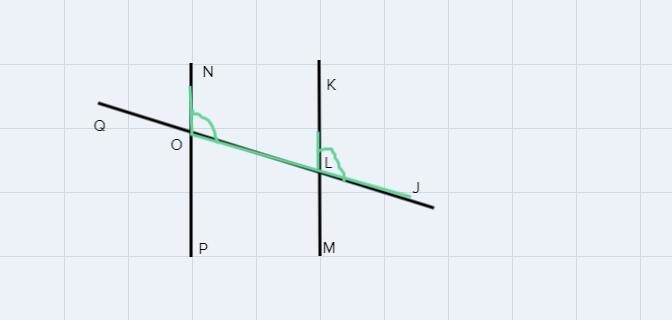 KM and NP are parallel lines.Which angles are corresponding angles?Options:a)-example-1