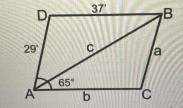 TRIGONOMETRY Find the length of c round to the nearest tenth-example-1