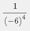 Simplify the expression (-6)^-4 using positive exponents-example-1