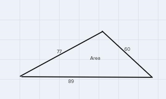 A painter needs to cover a triangular region 60 meters by 77 meters by 89 meters…..-example-1