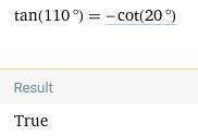 Express the function as a function of an acute angle:A) tan 110 degrees B) cos 200 degrees-example-1