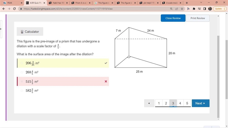 This figure is the pre-image of a prism that has undergone a dilation with a scale-example-1