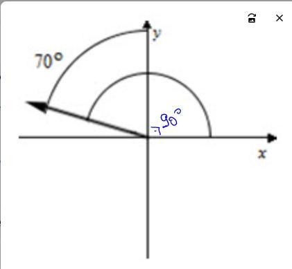 What is the measure of the angle?See ImageA) 20 degreesB) 70 degreesC) 160 degreesD-example-1