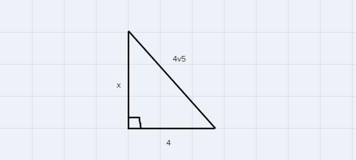 Find the length of the third side. If necessary, write in simplest radical form. 4V-example-1