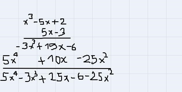 Multiply (5x-3) (x³-5x+2)-example-1