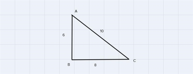 A triangle has side lengths of 6,8 and 10. is it a right angle?Explain-example-1