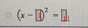 Solve the quadratic equation by completing the square form - solution- x=-example-1