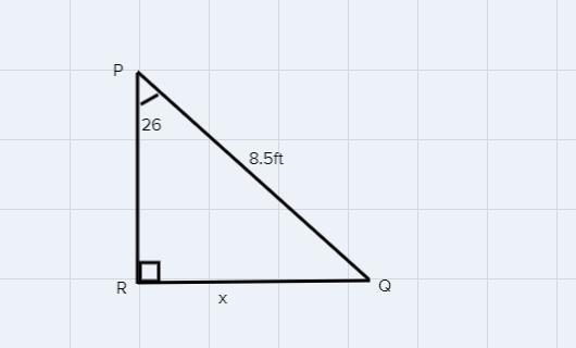 In triangle PQR, the measure of-example-1