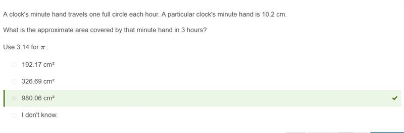 A clock's minute hand travels one full circle each hour. A particular clock's minute-example-1