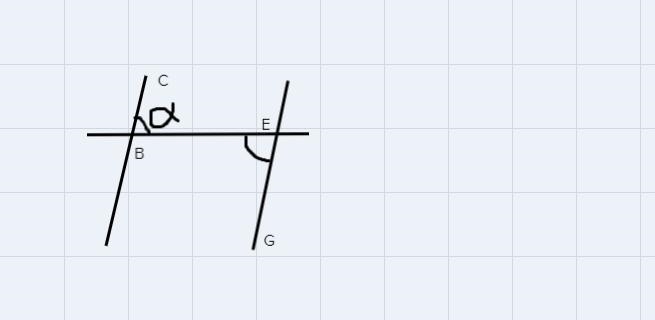 20.Which statement is true?BA. ZABH and ZCBE are alternate interior angles.B. ZCBE-example-2